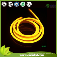 220V DIP amarelo neon flex light com Miky White PVC